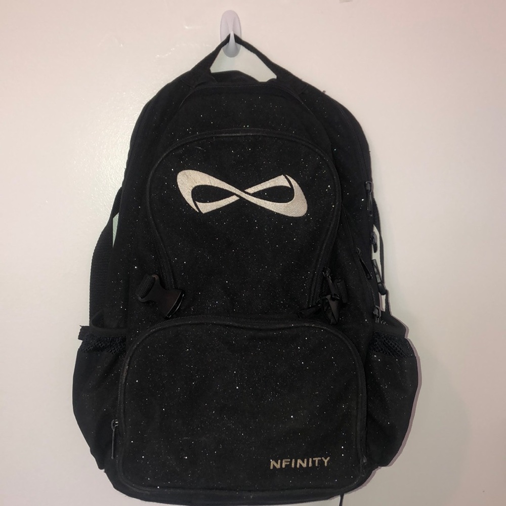 Nfinity black sparkle backpack